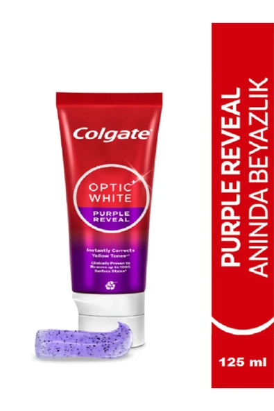 Colgate Optic White Purple Reveal Beyazlatıcı Diş Macunu 75 ml