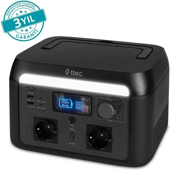 Ttec PowerMax Pro Taşınabilir Güç Kaynağı 600W