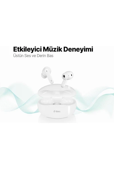 Ttec Airbeat Snap Gerçek Kablosuz Tws Bluetooth Kulaklık - Resim 2