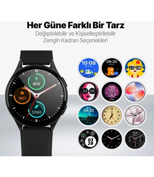 Ttec Tempus Pro 36MM Amoled Ekranlı Yuvarlak Alüminyum Kasa Akıllı Saat - Resim 7