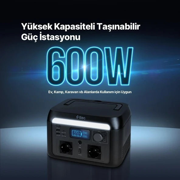 Ttec PowerMax Pro Taşınabilir Güç Kaynağı 600W - 2
