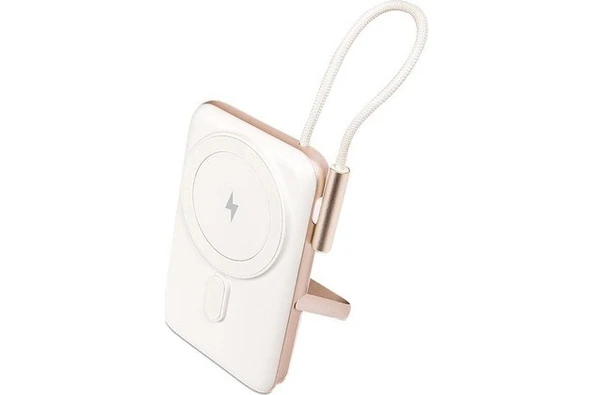 Ttec ReCharger Pro M LCD MagSafe Uyumlu USB-C Dahili Kablolu Stantlı Taşınabilir Powerbank 10.000mAh