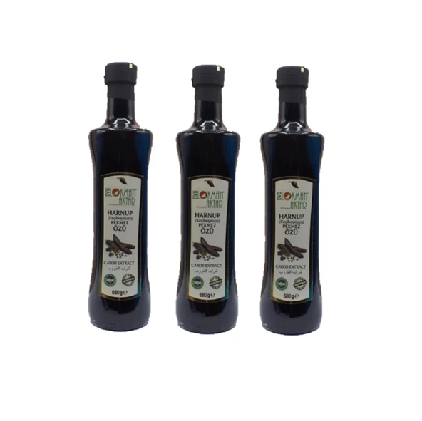 Keçiboynuzu Harnup Pekmez Özü 680 Gr, 3 Adet Lokman Aktar