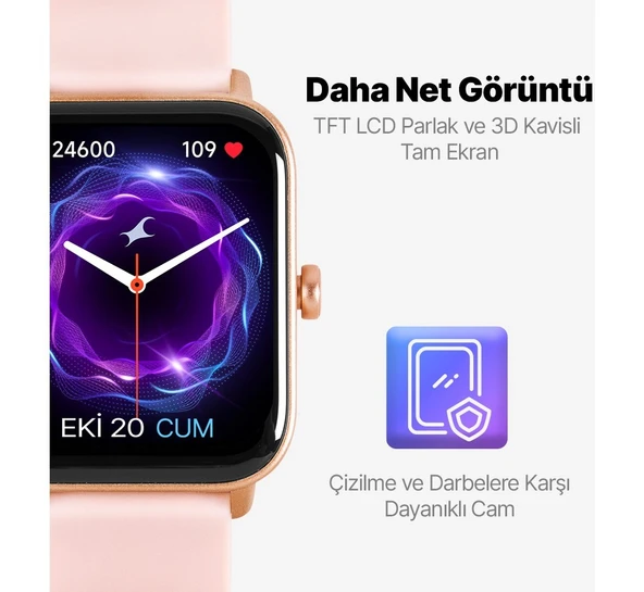 Ttec Tempus 46MM Tft Ekranlı Dikdörtgen Kasa Akıllı Saat - Resim 4