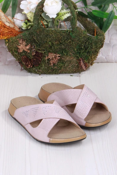 Fort 223808 Pudra Rahat Esnek Anatomik Kadın Terlik - Resim 4