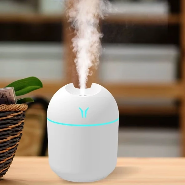 By Nevser® Işıklı Kuru Havayı Azaltan ve Aromaterapi Deneyimi Sunan Hava ve Oda Nemlendirici