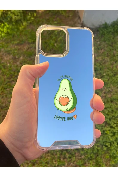 İphone 15 Pro Max Uyumlu Aynalı Love You Desenli Darbe Kamera Korumalı Silikon Telefon Kılıfı