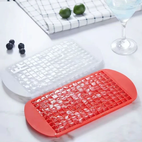 By Nevser® 160'lı Mini Küp Şekilli Silikon Buzluk, Sunum Buzluk - 4