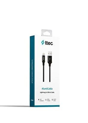 Ttec AlumiCable Siyah USB-A To Lightning Şarj Kablosu - Resim 6