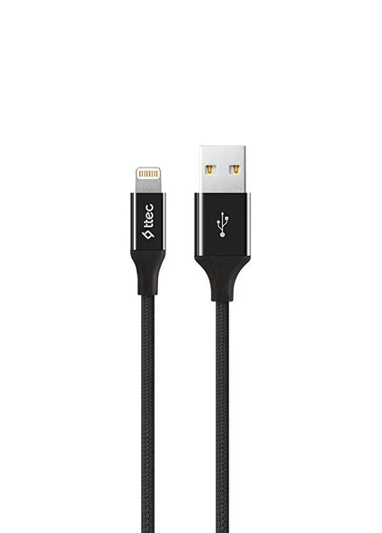 Ttec AlumiCable Siyah USB-A To Lightning Şarj Kablosu ürün görseli 1