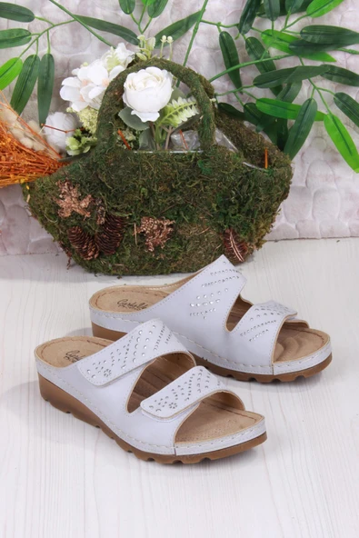 Fort 160161 Gri Rahat Esnek Anatomik Kadın Terlik - Resim 3