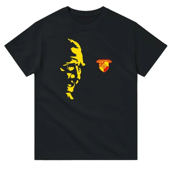 Göztepe Atatürk'ün İzindeyiz Kısa kollu bisiklet yaka t-shirt