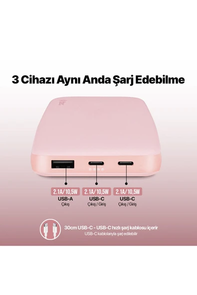 Ttec ChargeUp 10.000mAh Taşınabilir Şarj Aleti / Powerbank - 3