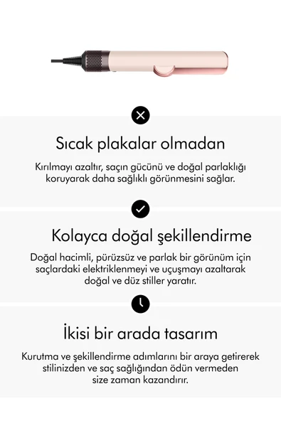 DYSON Airstrait™ Saç Düzleştirici (Ceramic Pink) - 3