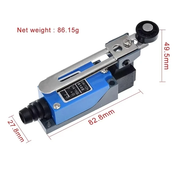 ME-8108 Kol Ayarlı Metal Limit Switch - 5A/250VAC - Resim 7