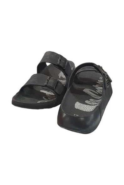 LEE COOPER Orthopedix 2010 Çift Bantlı Suya Dayanıklı Tokalı Erkek Terlik - 7