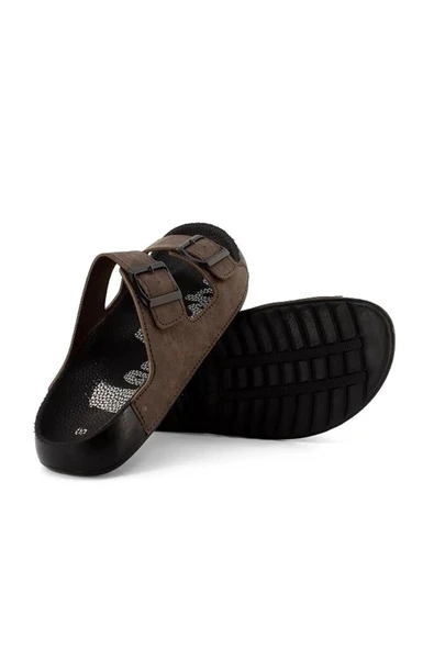 LEE COOPER Orthopedix 2010 Çift Bantlı Suya Dayanıklı Tokalı Erkek Terlik - 4