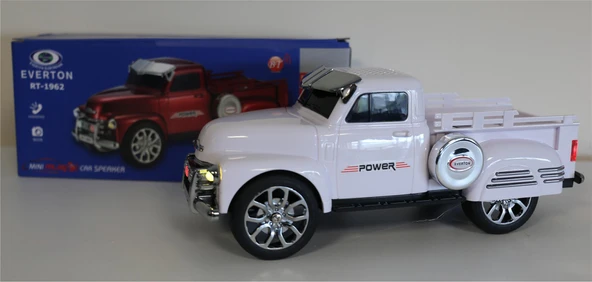 EVERTON RT-1962 Beyaz Arabalı Bluetooth Fm-Usb-Tf-Aux Şarjlı Nostaljik Radyo