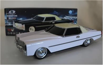 EVERTON RT-1941 Beyaz Arabalı Bluetooth Fm-Usb-Tf-Aux Şarjlı Nostaljik Radyo - 2