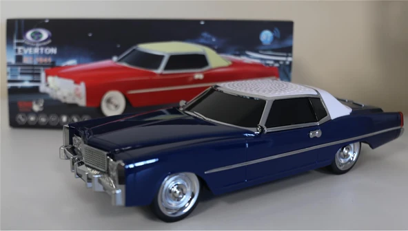 EVERTON RT-1941 Lacivert Arabalı Bluetooth Fm-Usb-Tf-Aux Şarjlı Nostaljik Radyo