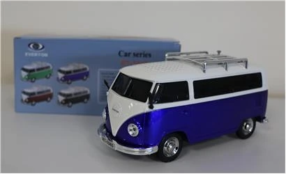 EVERTON RT-1945 Mavi Arabalı  Bluetooth Fm-Usb-Tf-Aux Şarjlı Nostaljik Radyo - 3
