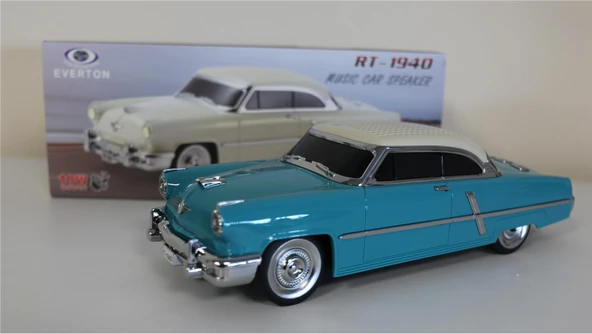 EVERTON RT-1940 Mavi Bluetooth Fm-Usb-Tf-Aux Şarjlı Nostaljik Radyo - 4