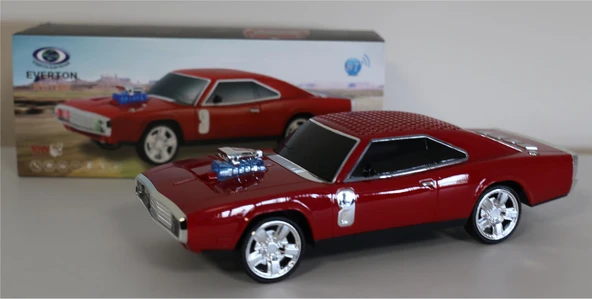 EVERTON RT-1959 Kırmızı Arabalı Bluetooth Fm-Usb-Tf-Aux Şarjlı Nostaljik Radyo