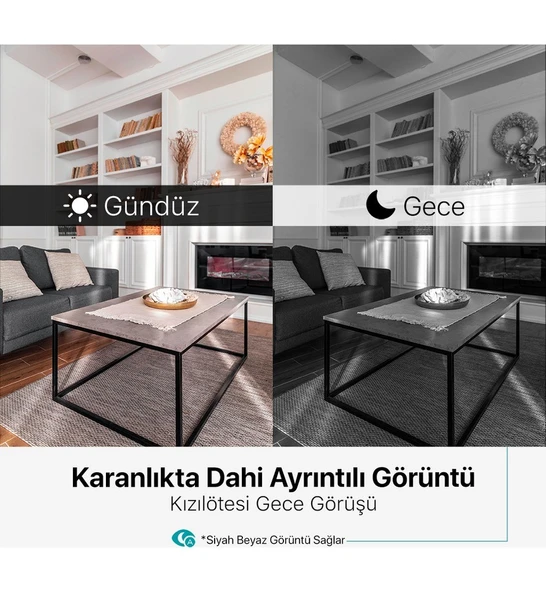 Ttec Wizi Pro Full Hd 360 Derece Tak Çalıştır Wi-Fi Akıllı Kamera - Resim 5