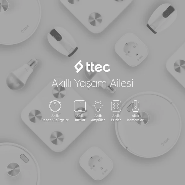 Ttec Wizi Pro Full Hd 360 Derece Tak Çalıştır Wi-Fi Akıllı Kamera - Resim 10