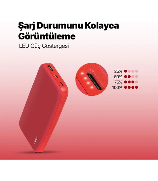 Ttec Chargeup 10.000MAH Taşınabilir Şarj Aleti Powerbank - Resim 3