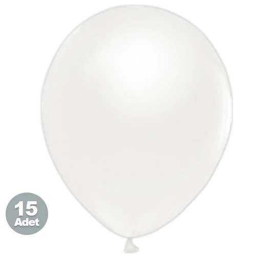 PASTEL BALON BEYAZ 50 ADET - 3
