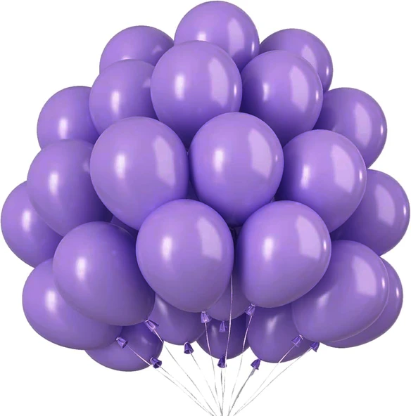 PASTEL BALON MOR 50 ADET