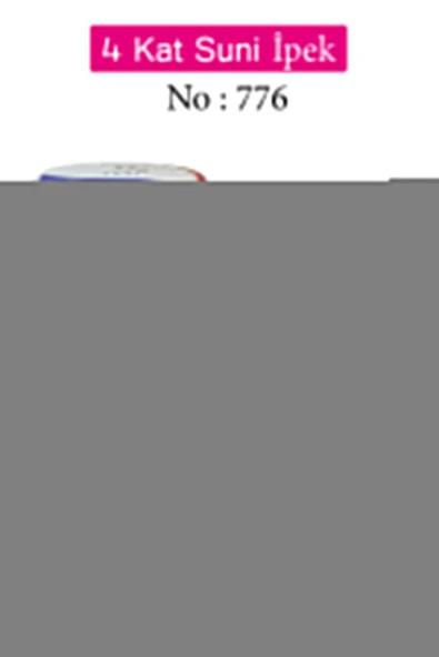 Oyalı 4 Kat Suni İpek İplik İğne Oyası Boncuk İpi Tığ Oyası No:776