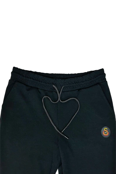 Galatasaray Orijinal Lisanslı Siyah Dar Paça Eşofman Altı - 4