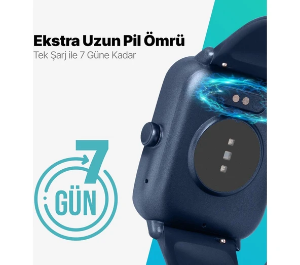 Ttec Tempus 46MM Tft Ekranlı Dikdörtgen Kasa Akıllı Saat - Resim 3