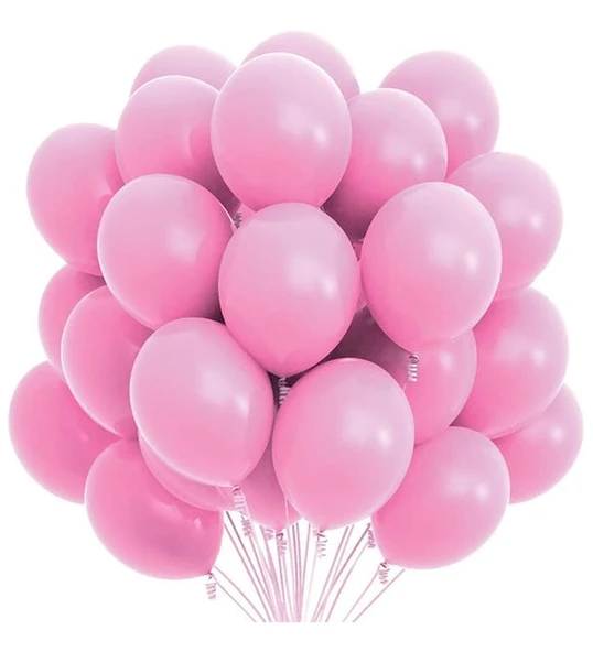 PASTEL BALON PEMBE 50 ADET