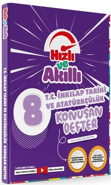 8. Sınıf LGS T.C. İnkılap Tarihi ve Atatürkçülük Hızlı ve Akıllı Defter Tammat Yayıncılık - 1