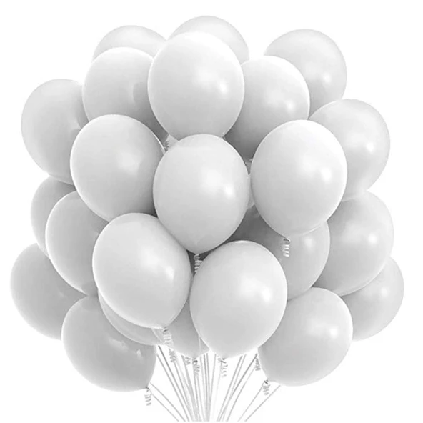 PASTEL BALON BEYAZ 50 ADET
