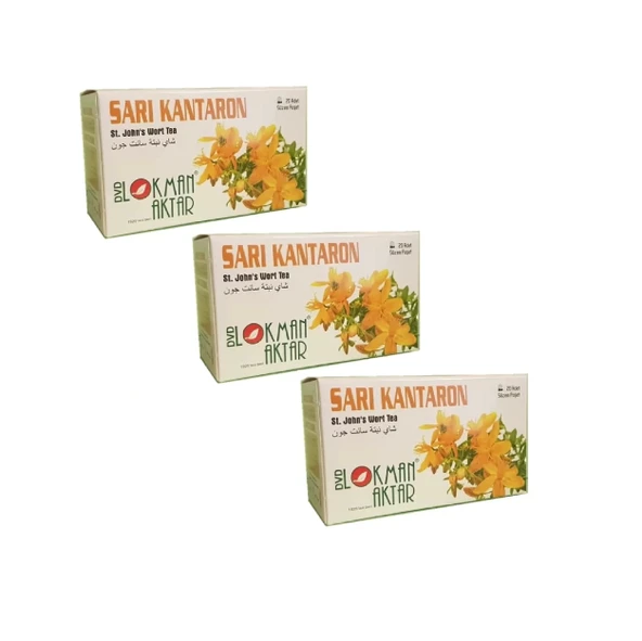 Sarı Kantaron Çayı 20 'Li Süzen Poşet 3Adet, Lokman Aktar