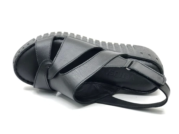 Venüs Morgen Hakiki Deri Comfort Ortopedik Kadın Sandalet - 7