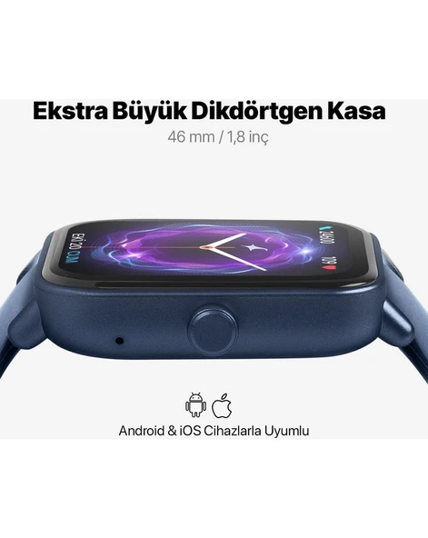 Ttec Tempus 46MM Tft Ekranlı Dikdörtgen Kasa Akıllı Saat - Resim 10