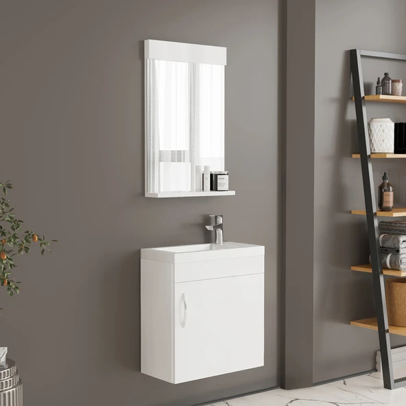UBM Zerde 45 cm Banyo Dolabı Beyaz