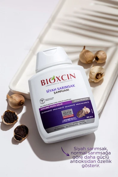 Bioxcin Saç Dökülmesine Karşı 3 Al 2 Öde Siyah Sarımsak Şampuanı 3x300 ml - 6