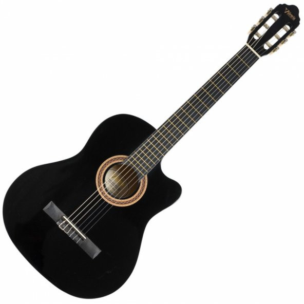 Valencıa Vc104tcbk Klasik Gitar 4/4 Siyah Cutaway Sap Çelikli Vc104tcbk, Valencıa Klasik Gitar 4/4 Siyah Cutaway Sap Çelikli