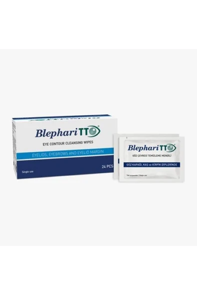Blepharitto Göz Çevresi ( Göz Kapağı,Kaş ve Kirpik Dipleri) Temizleme Mendili 24 Adet