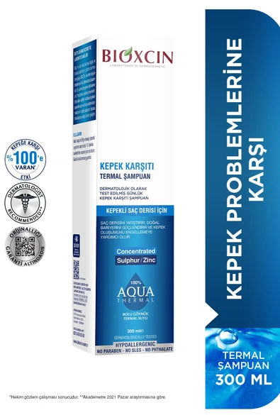 Bioxcin Aqua Thermal Kepek Karşıtı Şampuan 300 ml