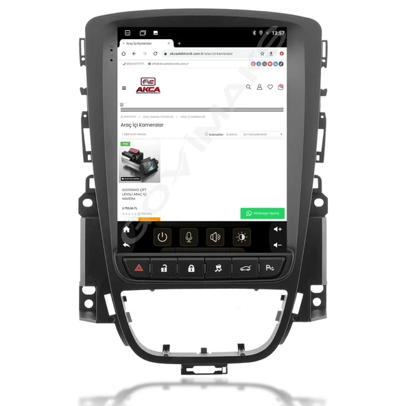OPEL ASTRA J 2009-2016 UYUMLU TESLA 8 GB RAM 128 GB HAFIZA ANDROID MULTIMEDIA TEYP - Resim 8