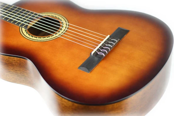 VALENCIA VC204CSB KLASİK GİTAR, SCALE 4/4, SUNBURST MAT, KAPAK SITKA VALENCIA, VC204CSB, KLASİK GİTAR,, (101CM X 36CM), (101CM) SUNBURST MAT - 3