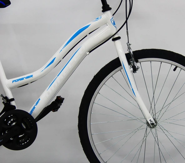 24 jant beyaz model dorello bisiklet 8-10 yaş beyaz bisiklet - 6