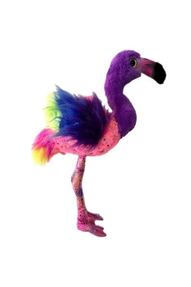 Peluş Gökkuşağı Flamıngo 11 Cm - 2